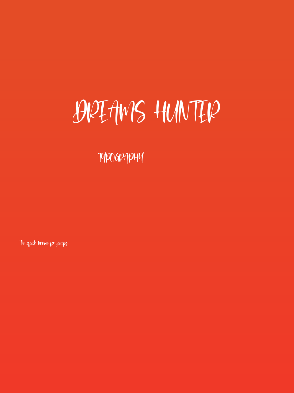 Dreams Hunter Poster