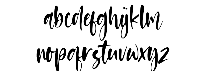 Dreams Hunter Font LOWERCASE