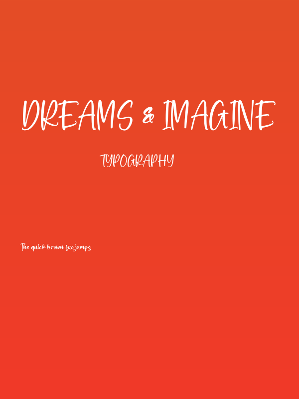 Dreams & Imagine Poster