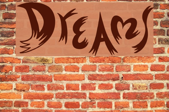 Dreams Font examples