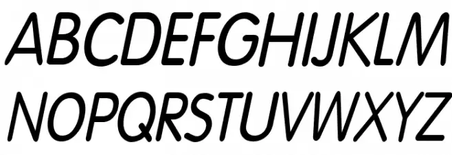 Dreamspeak Bold Italic फ़ॉन्ट अपरकेस
