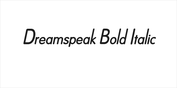 Dreamspeak Bold Italic Logo