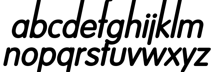 Dreamspeak Bold Italic Font LOWERCASE