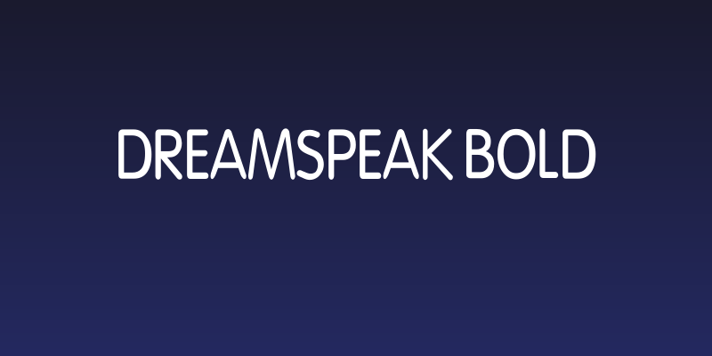 Dreamspeak Bold Social Header