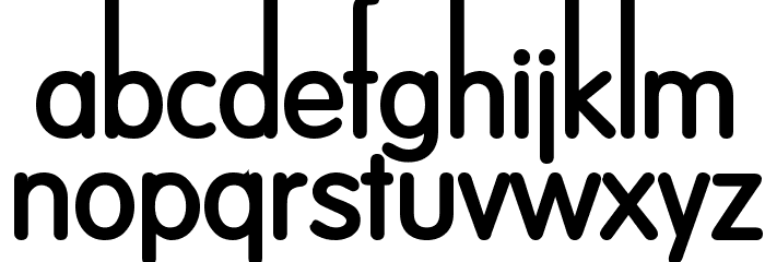 Dreamspeak Bold Font LOWERCASE