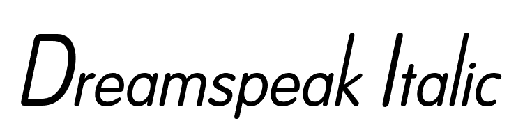 Dreamspeak Italic Font