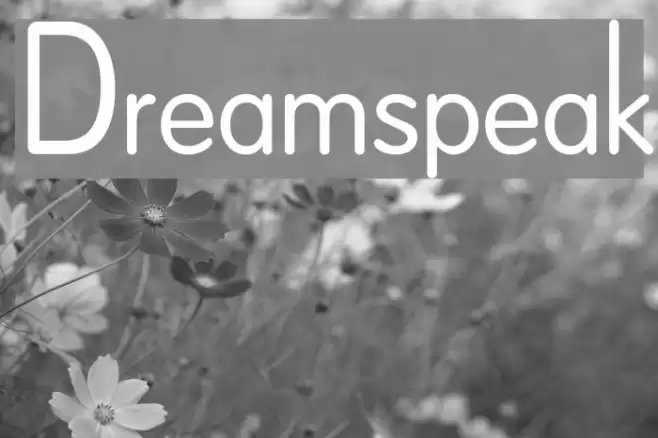 Dreamspeak Font examples