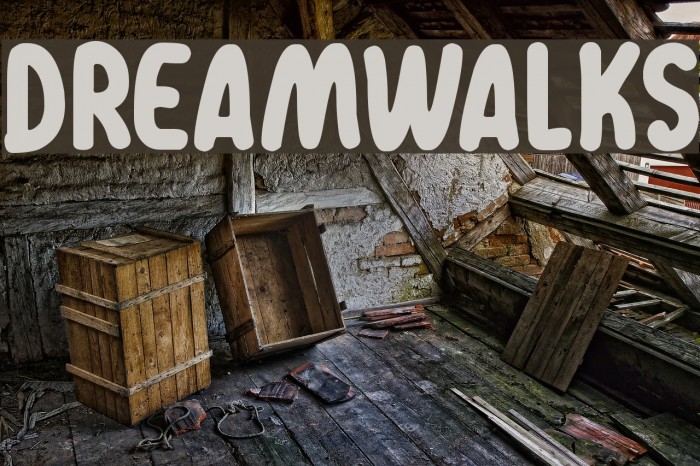Dreamwalks Шрифта examples