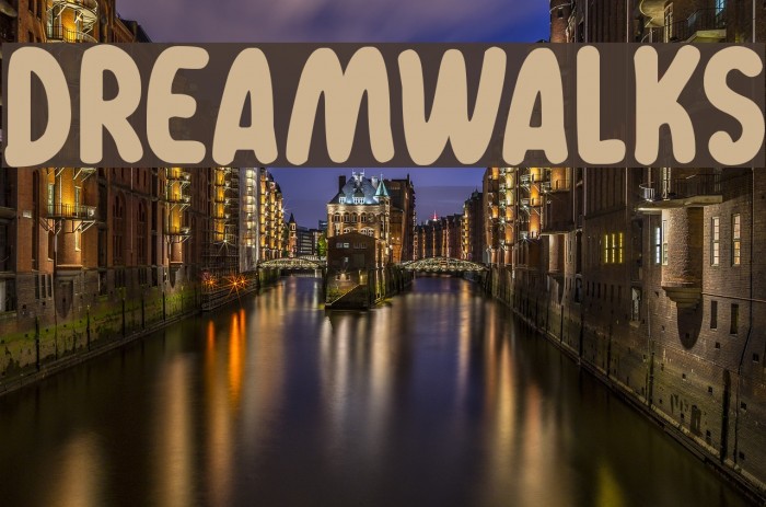 Dreamwalks Шрифта examples