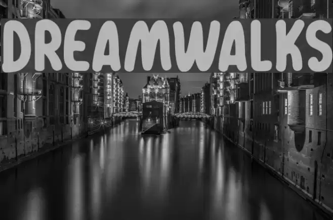 Dreamwalks Font examples