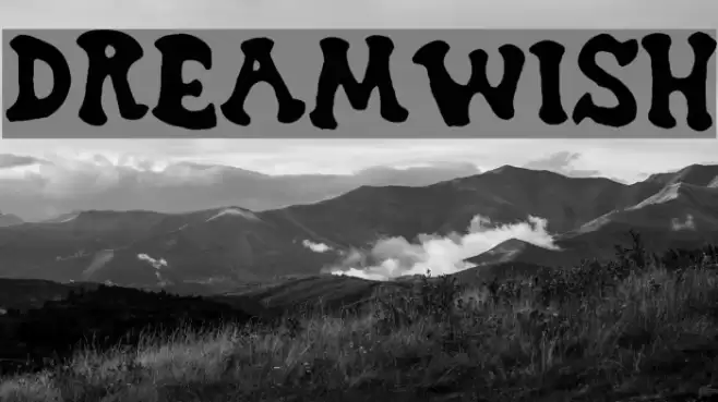Dreamwish Font examples