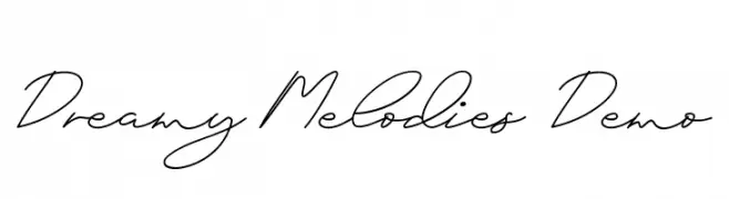 Dreamy Melodies Demo  Frei Schriftart Herunterladen