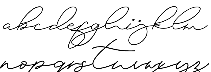 Dreamy Melodies Demo Font LOWERCASE