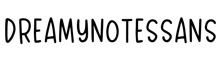 Dreamy Notes Sans  नि: शुल्क फ़ॉन्ट्स डाउनलोड