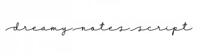 Dreamy Notes Script  les polices de caractères gratuit tlcharger