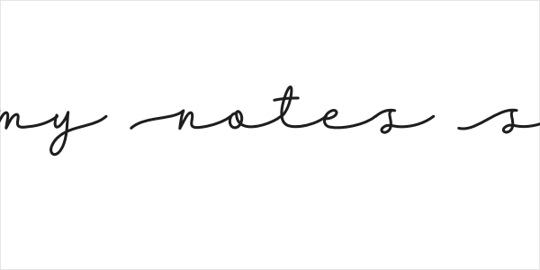 Dreamy Notes Script Logo