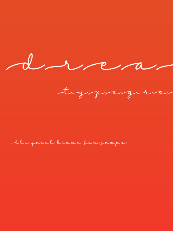 Dreamy Notes Script Poster