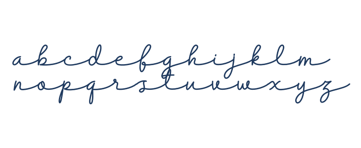 Dreamy Notes Script Lowercase