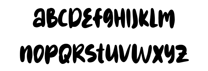 Dreary Broken Font LOWERCASE