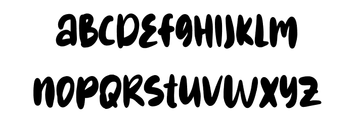 Dreary Broken Font LOWERCASE