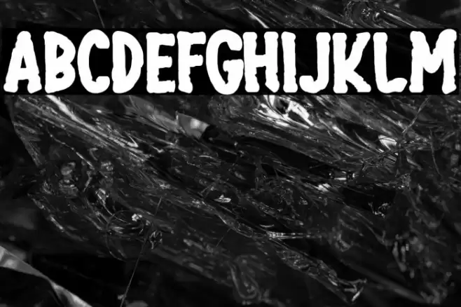 Dreary Home Font examples