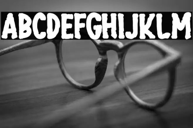 Dreary Home Font examples