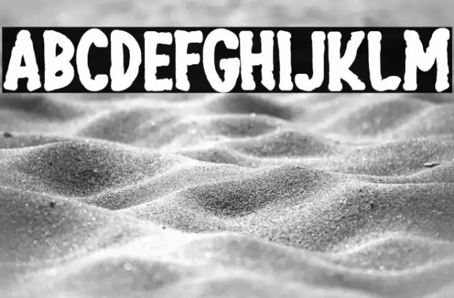 Dreary Home Font examples