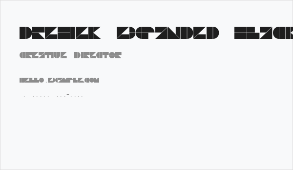 Drebiek Expanded Black Business Card