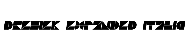 Drebiek Expanded Italic  Fuentes Gratis Descargar