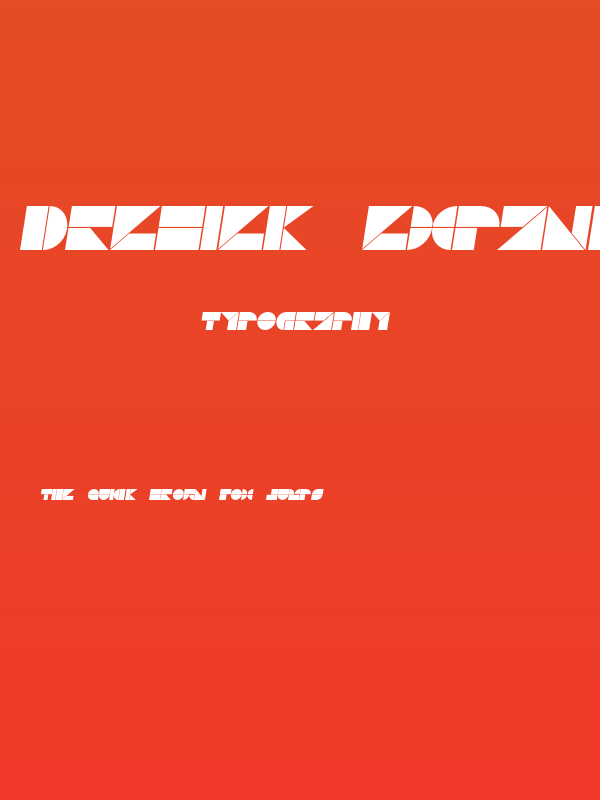 Drebiek Expanded Italic Poster