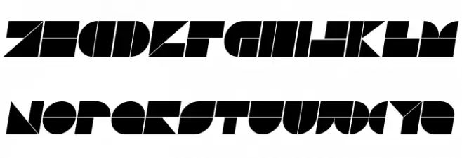 Drebiek Expanded Italic फ़ॉन्ट लोअरकेस