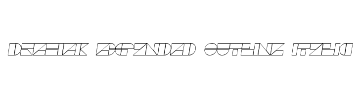 Drebiek Expanded Outline Italic  Descarca Fonturi Gratis