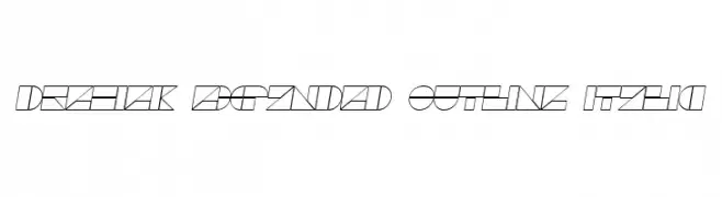 Drebiek Expanded Outline Italic  नि: शुल्क फ़ॉन्ट्स डाउनलोड
