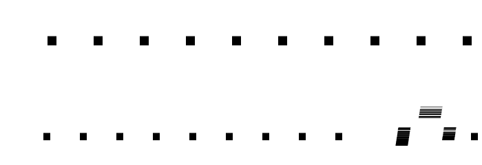 Drebiek Expanded Stripes Italic Font OTHER CHARS