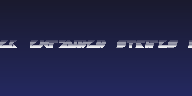 Drebiek Expanded Stripes Italic Social Header