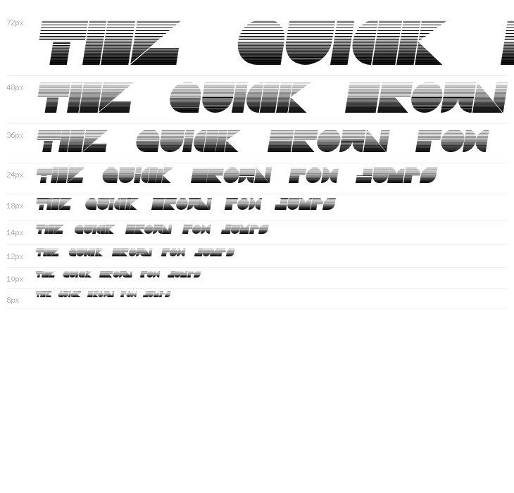 Drebiek Expanded Stripes Italic Waterfall