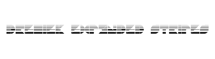 Drebiek Expanded Stripes  font caratteri gratis