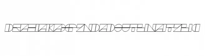 DrebiekExpandedOutlineItalic  フリーフォントのダウンロード