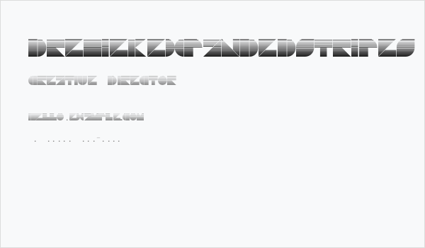 DrebiekExpandedStripes Business Card