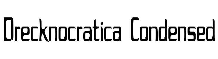 Drecknocratica Condensed Font