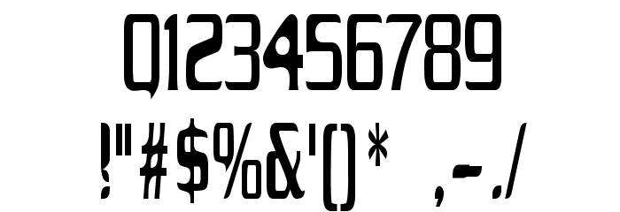 Drecknocratica Condensed Font OTHER CHARS