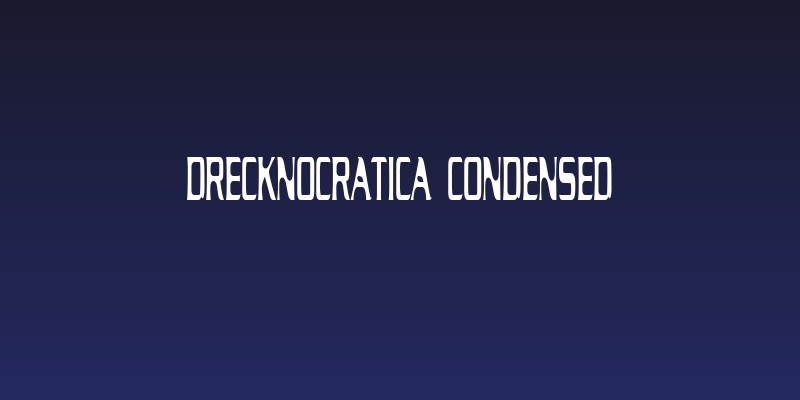 Drecknocratica Condensed Social Header