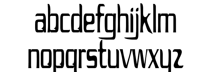 Drecknocratica Condensed Font LOWERCASE
