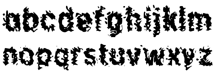 Dredes Font LOWERCASE
