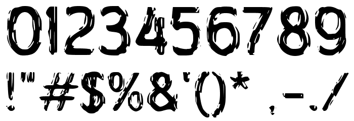 Dredex Font OTHER CHARS