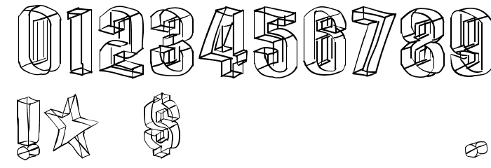DreiDeeSketches Font OTHER CHARS