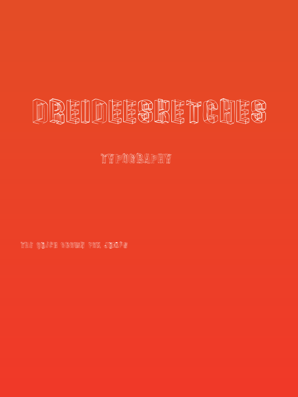 DreiDeeSketches Poster