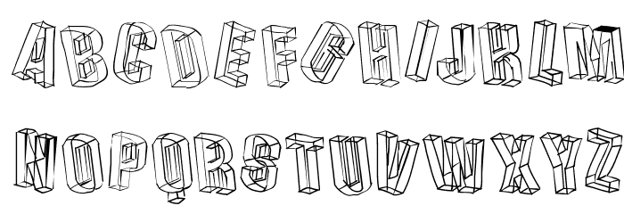 DreiDeeSketches Font LOWERCASE