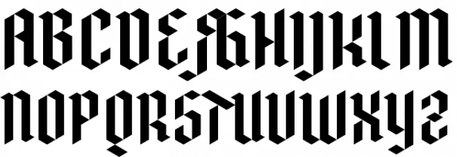 DreiFraktur Polices MAJUSCULES