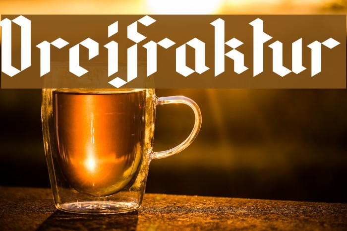 DreiFraktur Font examples